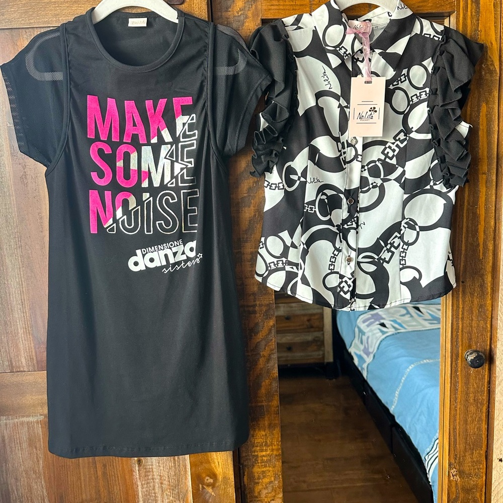 Brand new. Danza dress and Nolita top 10